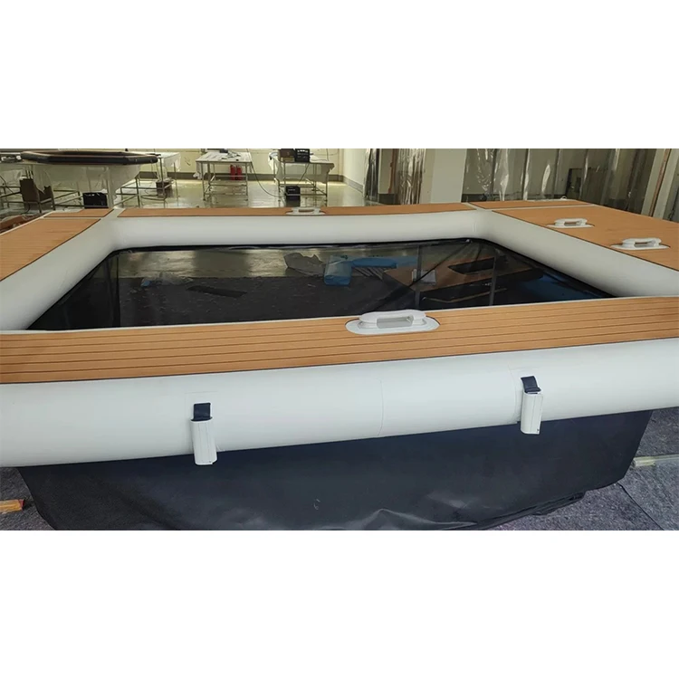 Portable Inflatable Yacht Pool Swimming Pool Ocean Floating Pool with Net