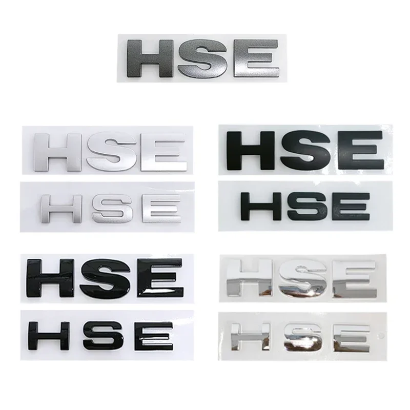 ABS HSE Badge Decal Car Body Trunk Emblem Sticker for Land Rover Discovery Range Rover Defender Freelander lr4 VELAR EVOQUE