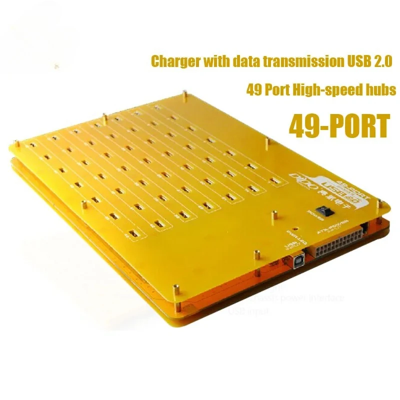 new Industrial grade 49 Port High-speed hubs/Charger with data transmission USB 2.0 for Windows/Mac OS/Linux/Phone 1pc