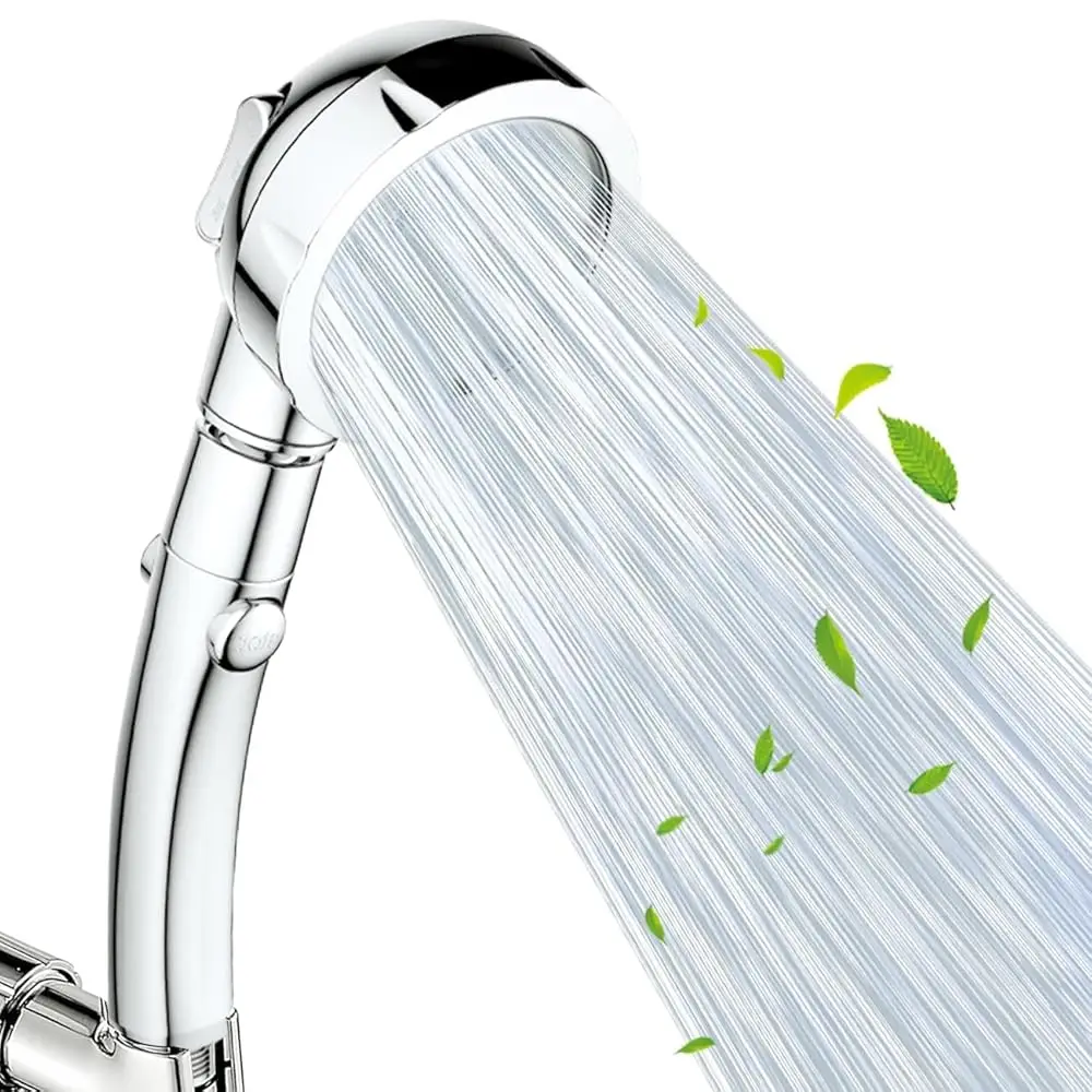 

Free Shipping-Shower Head, Filter Filtration High Pressure Water Saving 3 Mode Function Spray Handheld Showerheads for Dry Skin