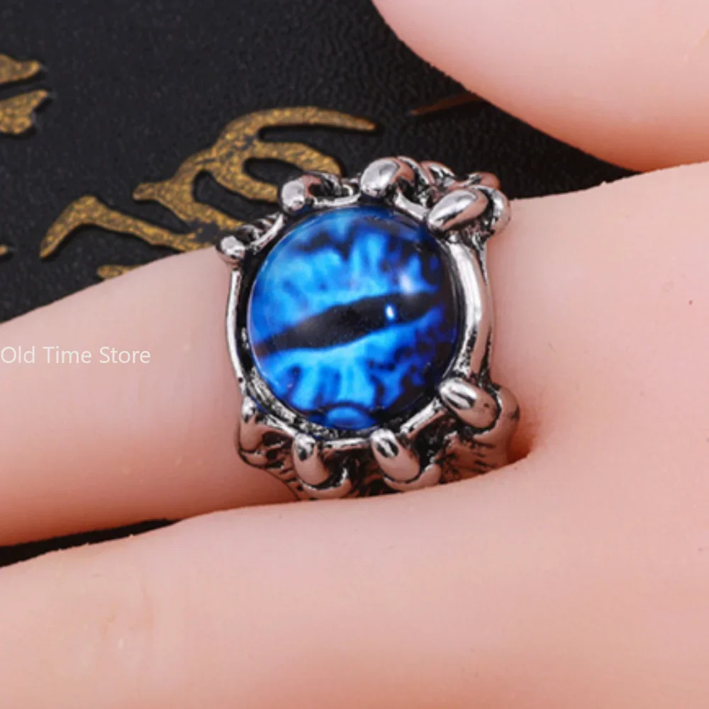 New Retro Jewelry Rings Gothic Rings Unisex Punk Skull Rock Hip Hop Adjustable Gift Jewelry Evil Eye/Dragon Claw