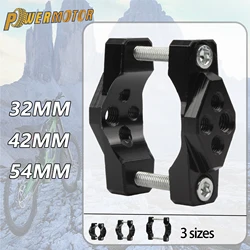 Motorcycle Fork Tube Handlebar Bracket 17- 32mm 42mm 54mm Pressure Code Stent Spotlight Headlight Mounting Clamp Accessories
