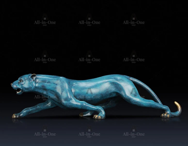 Statue Feng Léopard Guépard 62CM GRANDE 2022, Porte-bonheur efficace pour la Maison, le Bureau, le Hall de Magasin, pour stimuler les affaires
