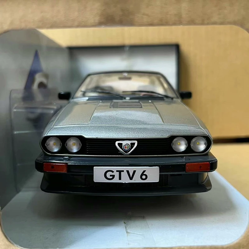 SOLIDO 1:18 Scale ALFA Romeo GTV 6 Simulation Alloy Car Model Diecast Toy Collectible Gifts Ornaments