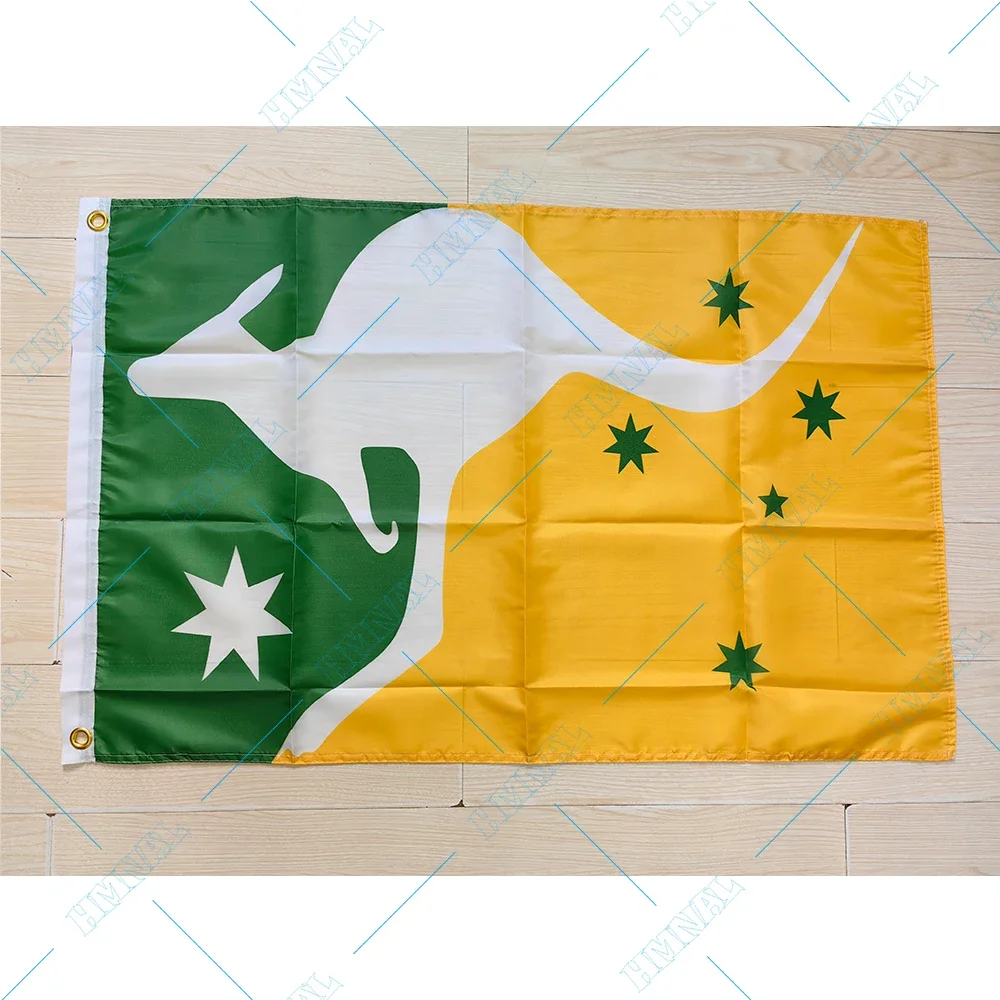 custom holiday club Australia 3x5ft polyester banner of animal kangaroo flag