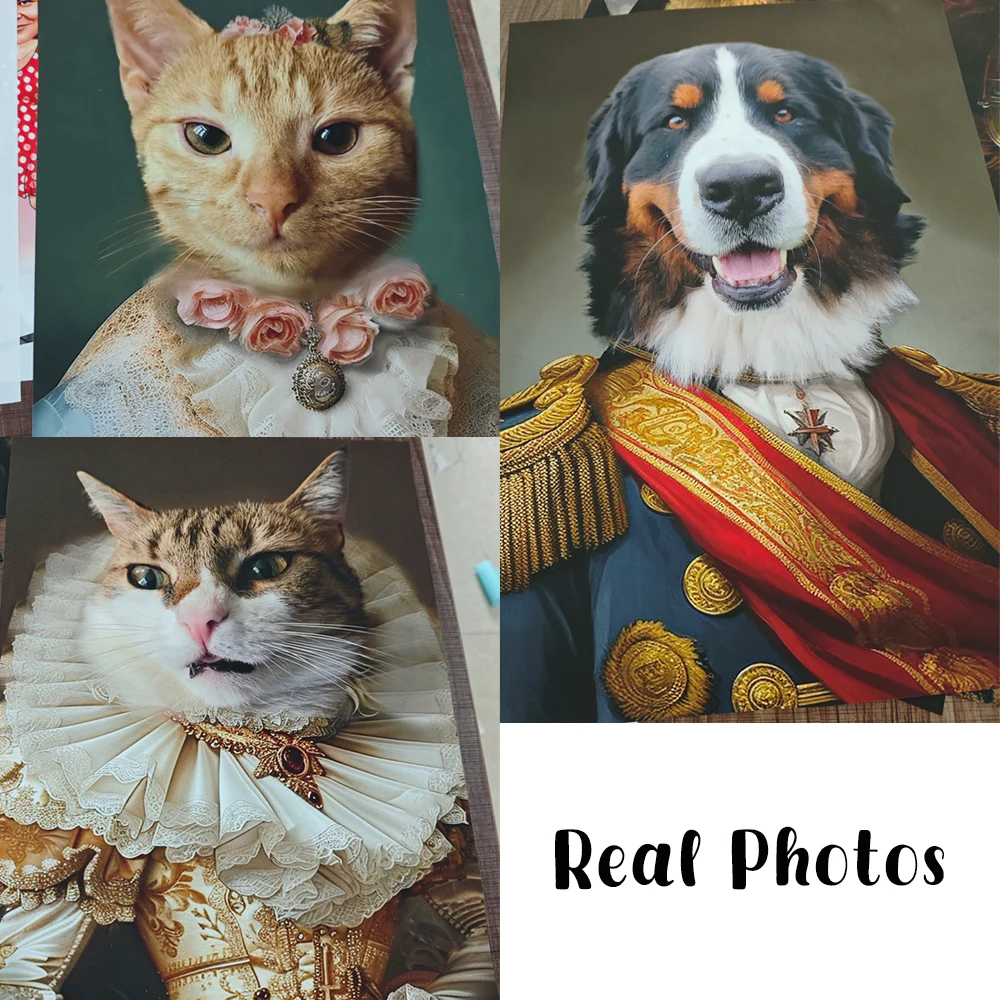 Billiard Pet Portrait Personalized Poster Custom Dog Portrait from Photo Prints Poker Pet Portrait Canvas Painting Funny Gifts