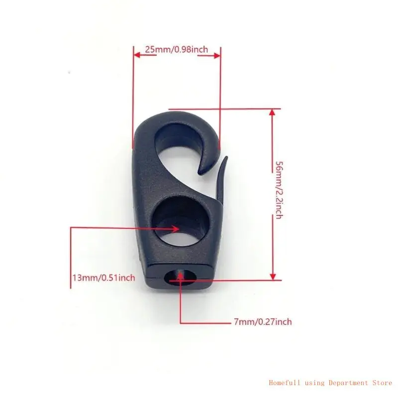 

Pack Of 6 Stretch Cord Hook Featuring Slip Designs and Sturdy Materials