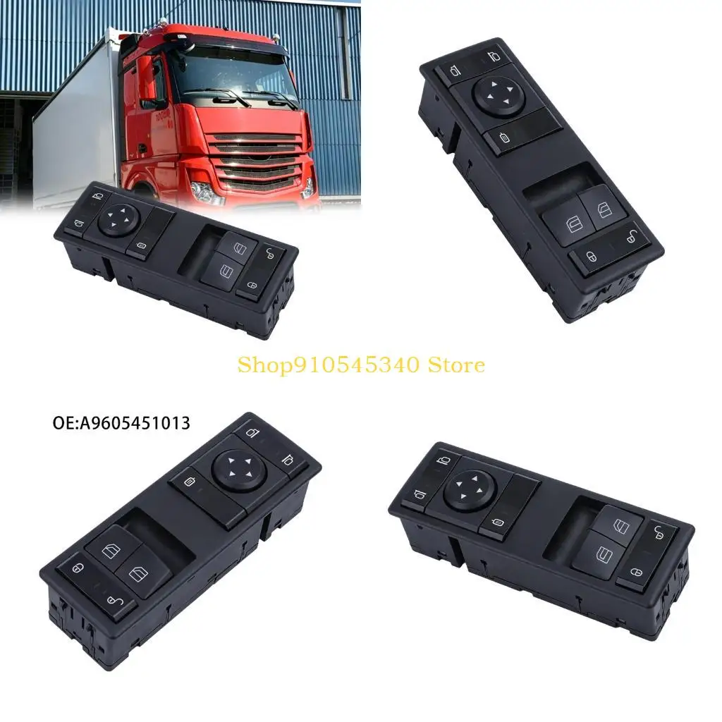 U2JA Truck Cab Door Control Switches 24V with Window and Mirror Adjustment Layout, 9605451013 for Service Repair