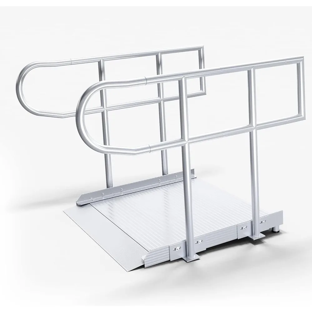 

Rampit USA Empower Series Semi-Portable 36-inch Wide Aluminum Wheelchair Ramp with Legs (Ramp and Handrails, 36 inch)