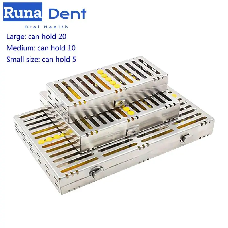 Dental Disinfection Placing Box 5/10/20 Holes Stainless Steel Tray for Dental Instrument Disinfection Plate