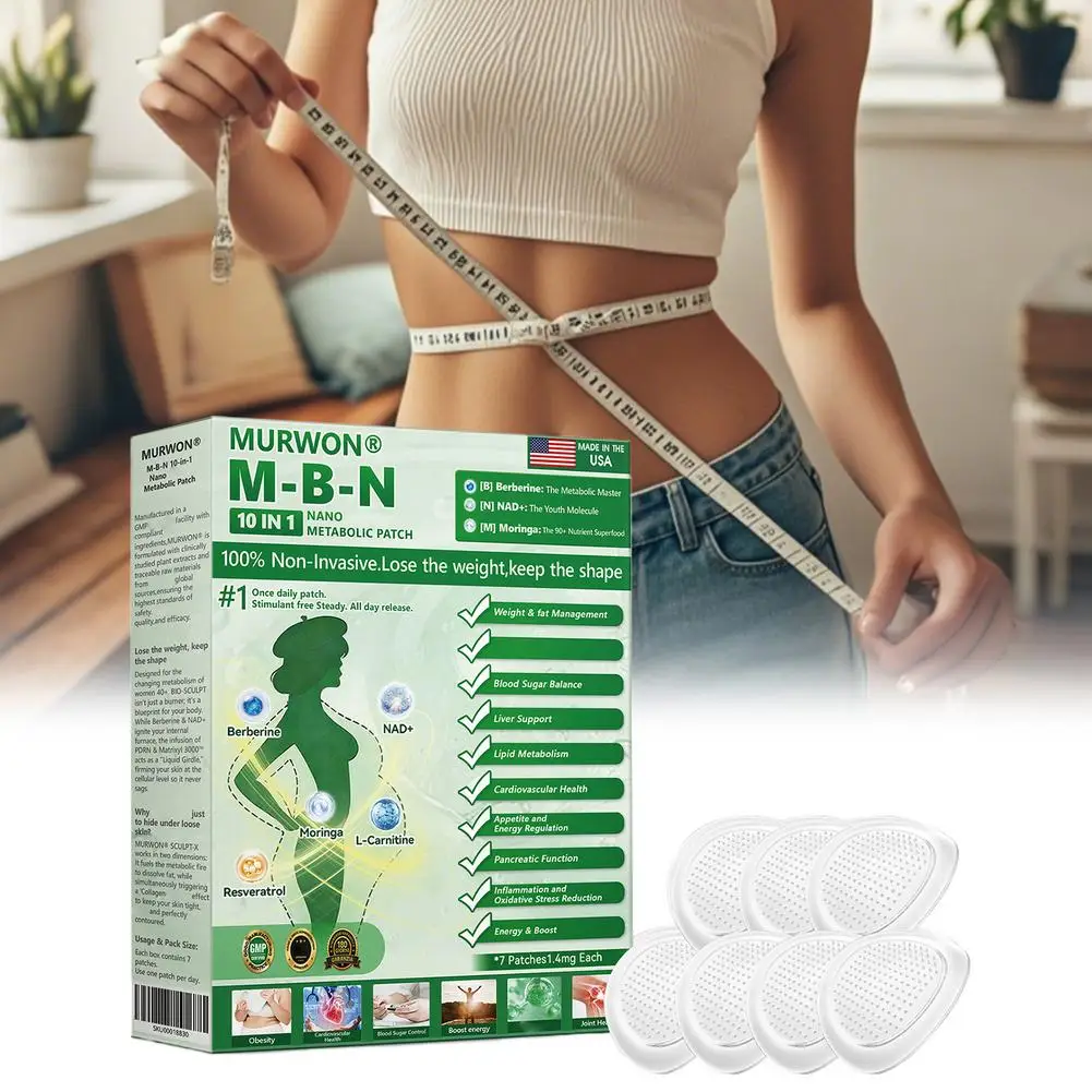 

Nano Metabolic Microneedle Patch 10 In 1 For Weight Fat Management Blood Sugar Balance Liver Support Lipid Metabolism