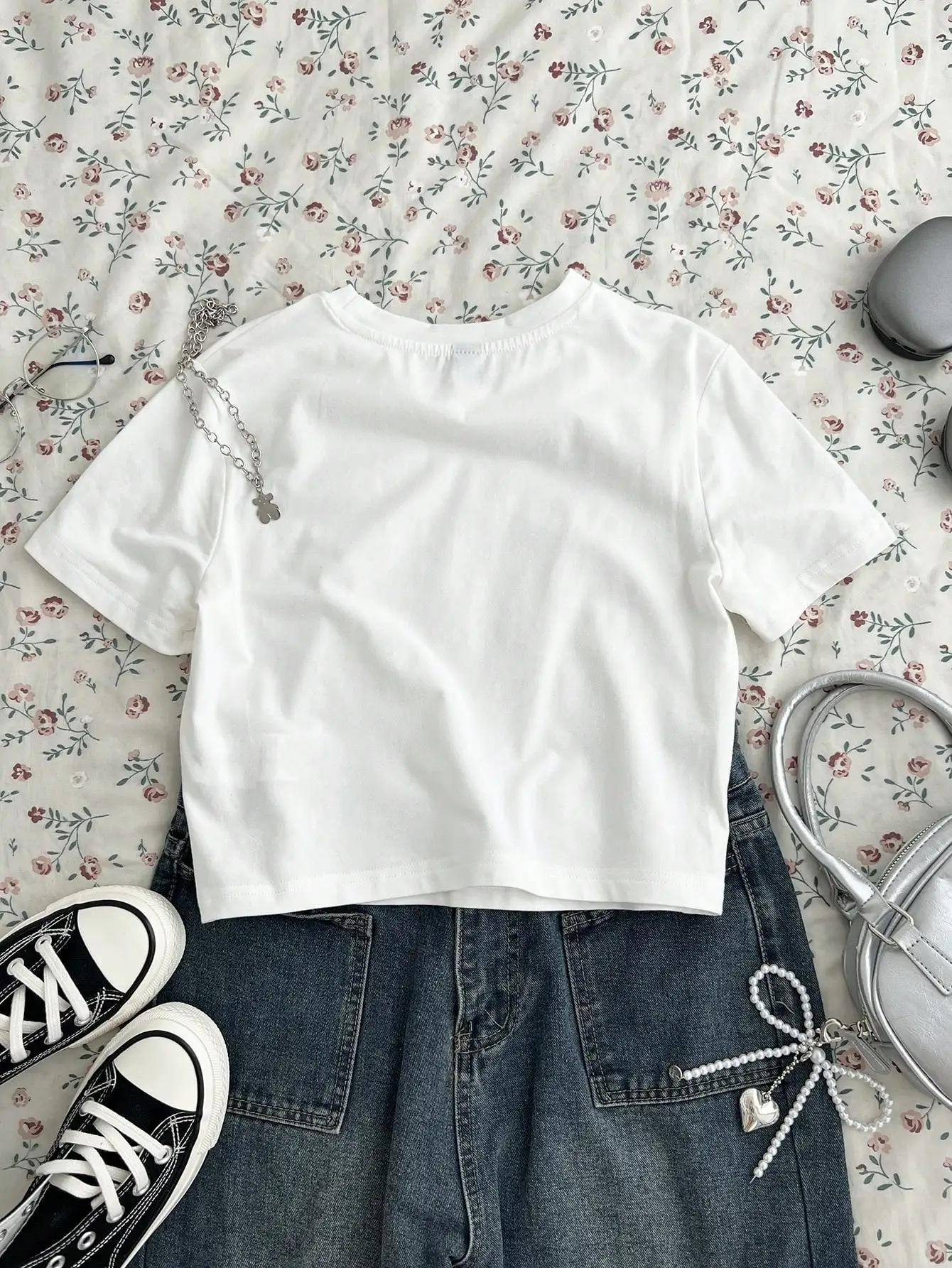 Women short Sleeve T Shirt  summer Solid Slim Fit Casual Shirts Female Pullovers Basic Tee  Clothes Street wear Crop Tops image 5