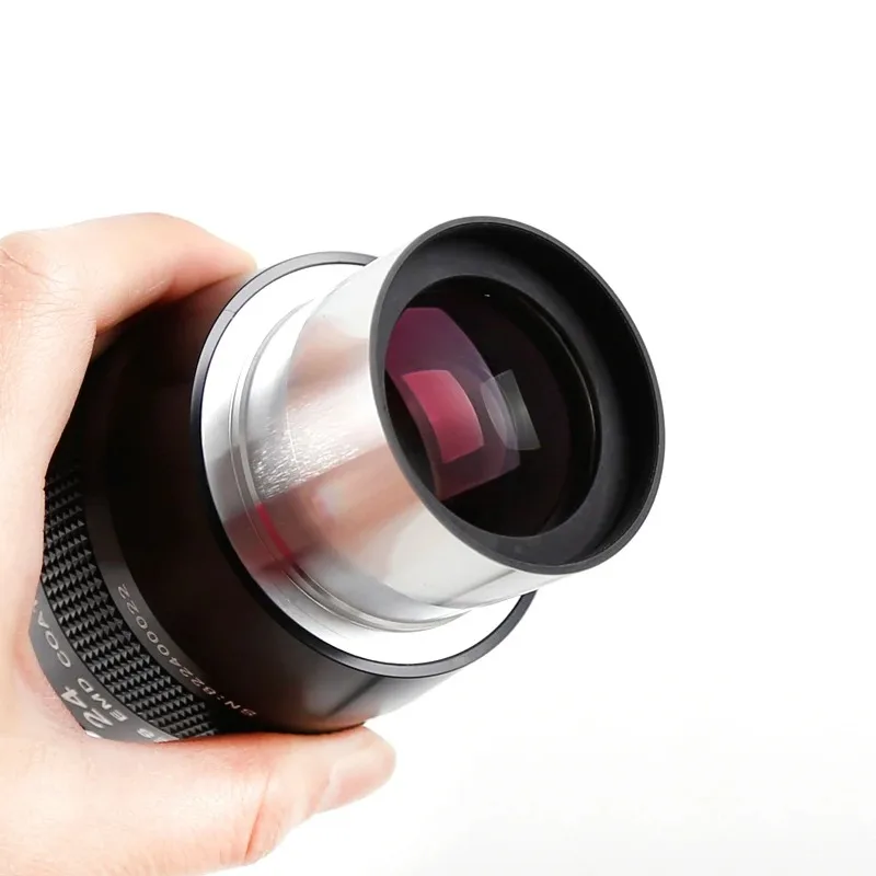 Maxvision ocular parfocal de 2 polegadas e 24 mm com campo de visão de 82 graus acessório de telescópio astronômico revestido EMD