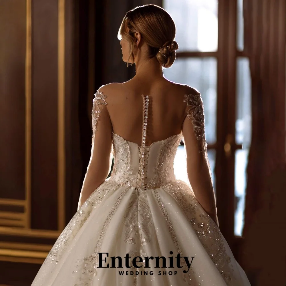 맞춤형 튤 버튼 웨딩 드레스 섹시한 스위트하트 여성용 매력적인 심플 레이스 아플리케 신부 드레스 베스티도스 데 노비아