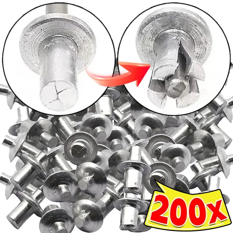 Aluminum Alloy Expansion Rivets Hammer Drive Expansion Rivet Knock Type Stainless Steel Rod Screws Nails Fasteners Hardware Tool