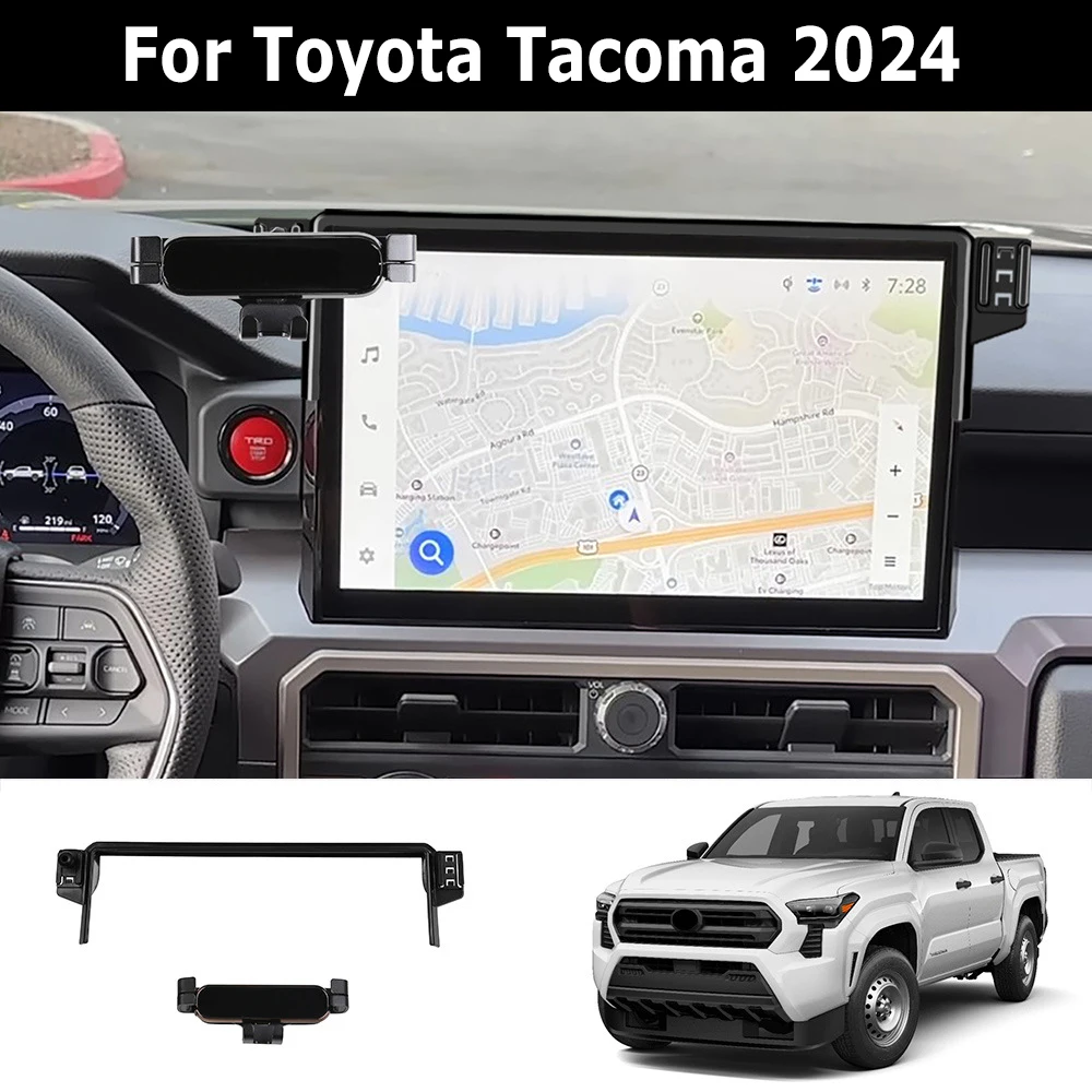 For Toyota Tacoma 2024 Central Control Display Screen Bracket Mobile phone Holder Car Accessories