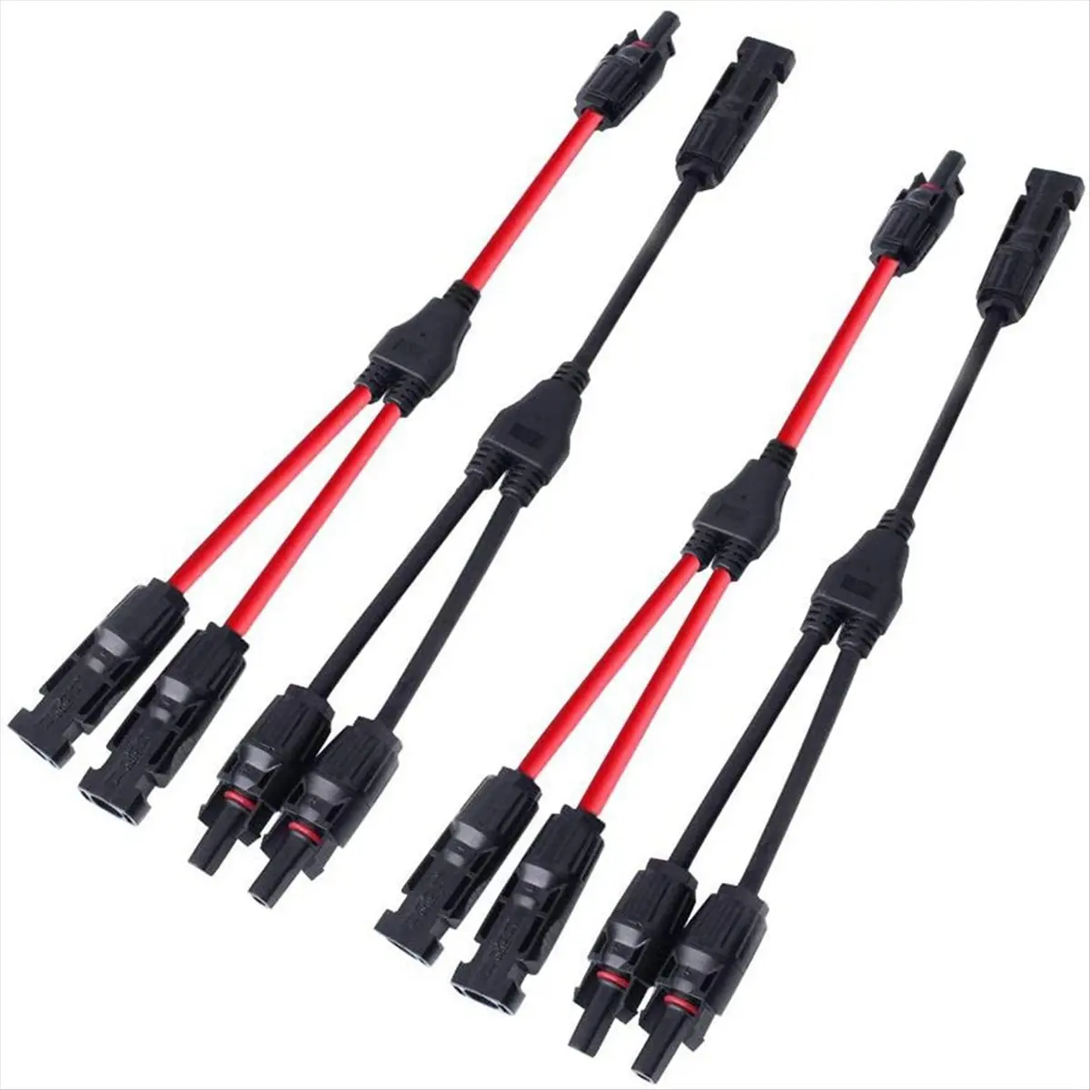 Fits for Power Solar Connector Y-Branch Cable, Solar Cable Parallel Adapter for Solar Panels