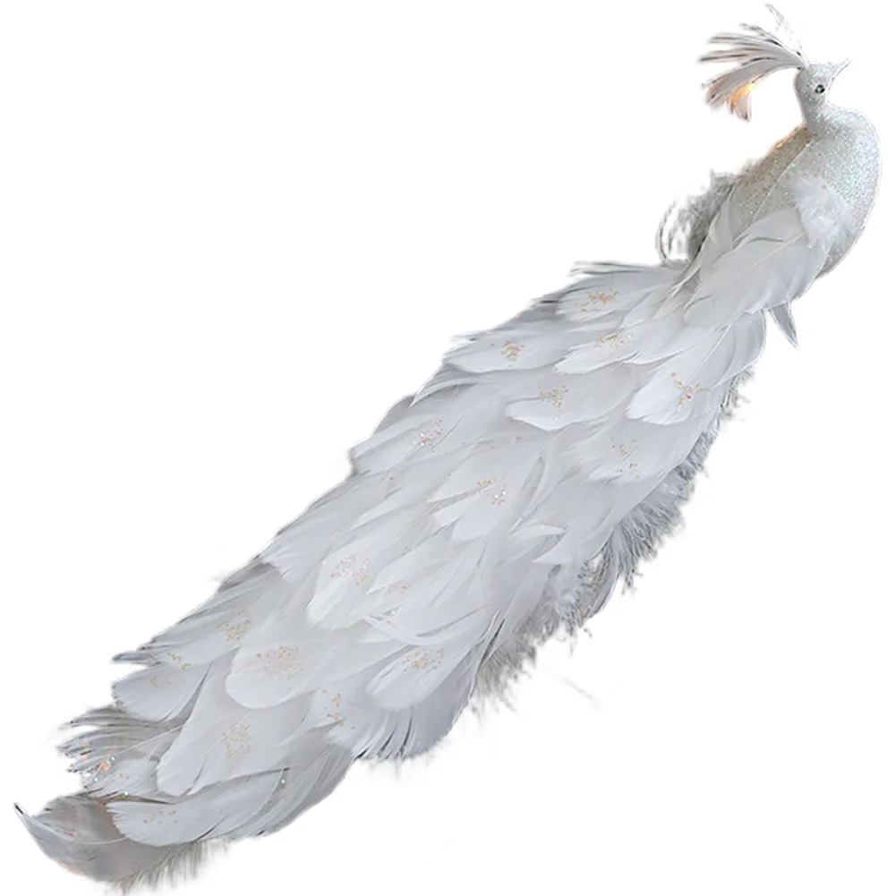 

Garden Branch Ornaments Colorful Feathers Charming Holiday Style Easy To Hang Realistic Details Decorative Bird Accessories