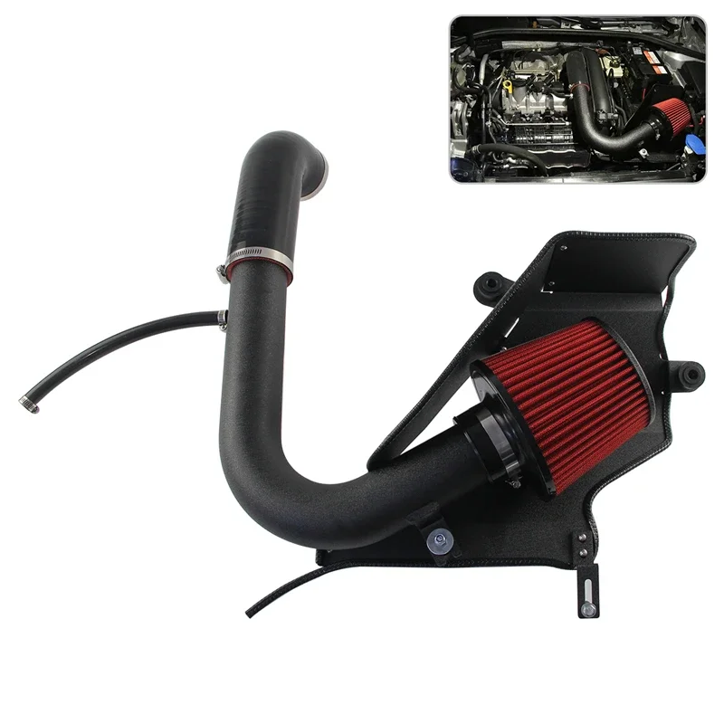 Cold Air Intake Air Filter High Flow Kit For For Audi A1 A3 Q2 Q3 VW Tiguan Golf GTI MK7 Skoda Caddy 1.2T /1.4T Engine Black