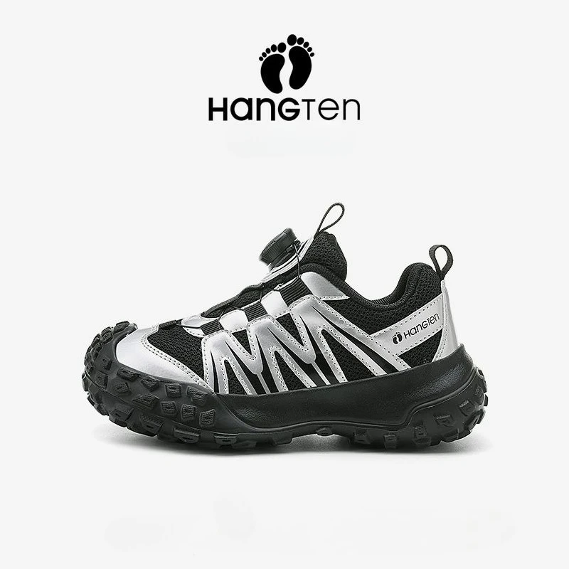 HANG TEN Spring Fall New Sport Casual Shoes, Youth Twist Knit Sneakers for Daily Wear
