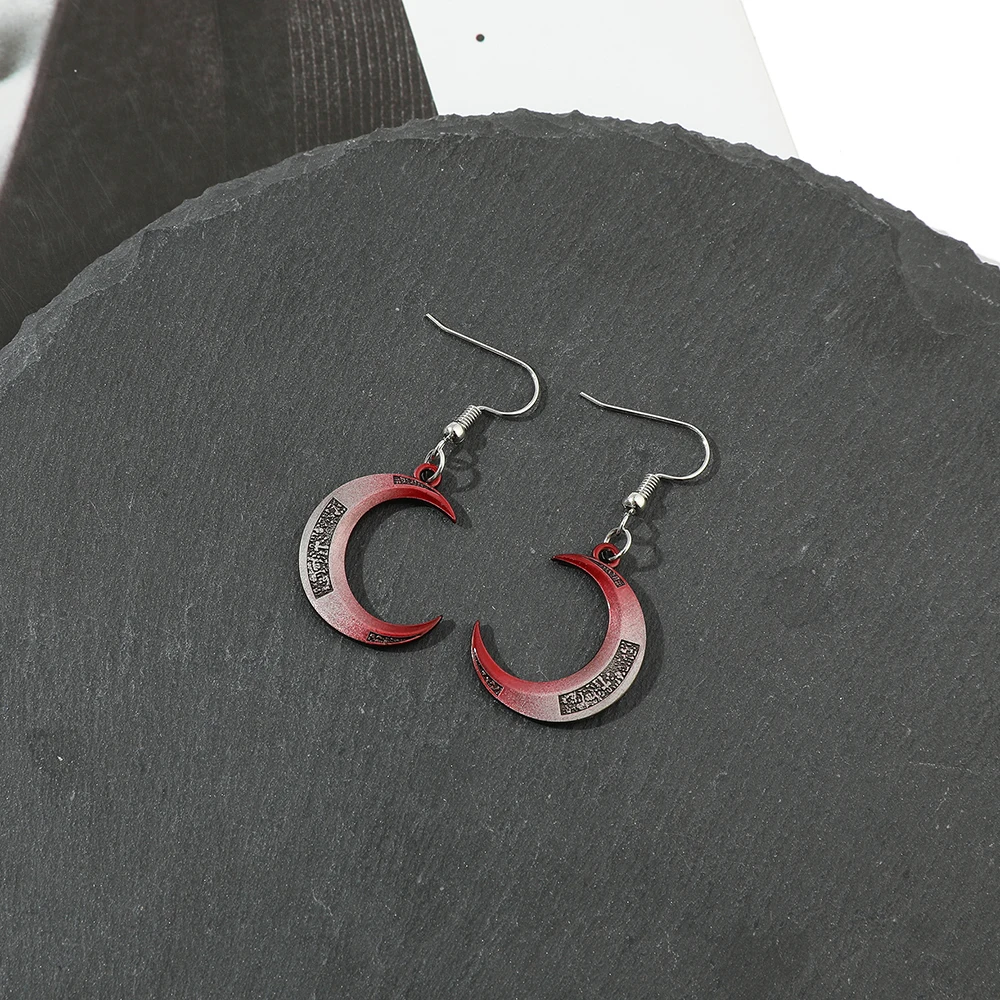 문 나이트 초승달 모양의 빈티지 스타일 각인 귀걸이, - Women'S Red Accessories 리뷰 및 가격