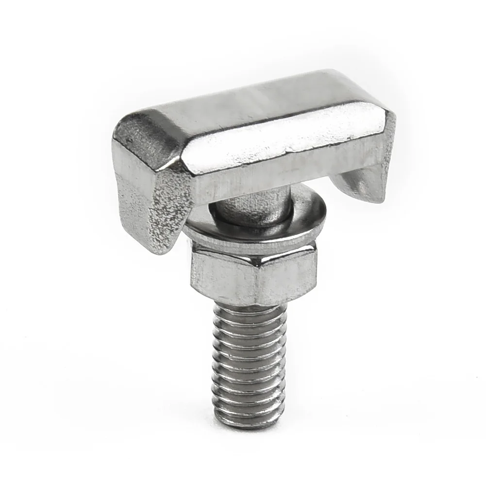 2*Battery Cable Terminal Connectors T-Bolt Replace #19116852 #6X0915138 #64740 Screw / Bolt Thread Size: M6 X 2 Mm