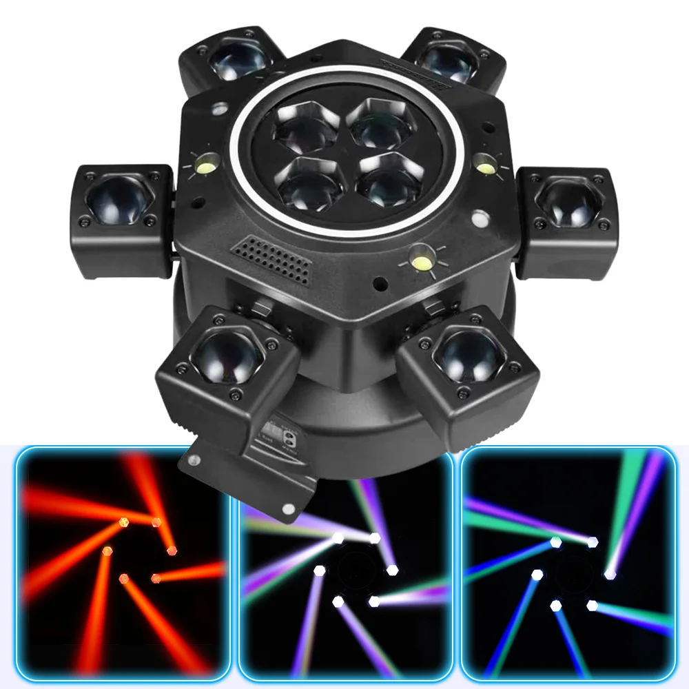 

150W Moving Head LED Party Light Lighting DMX512& Remote Control RGBW Stage Lights Strobe,Send Signal Line For Hall DJ Disco KTV