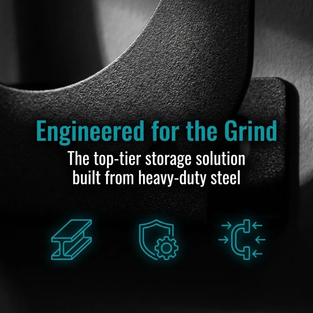Heavy-Duty Metal Angle Grinder Holder Space-Saving Design Easy Installation Tool Organizer Tool Storage Solution