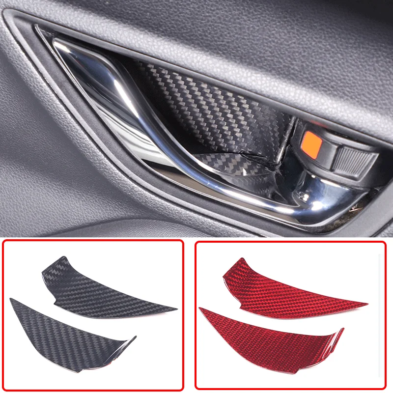 For 2022 Toyota Subaru BRZ real carbon fiber car styling car inner door bowl sticker car interior protection accessories