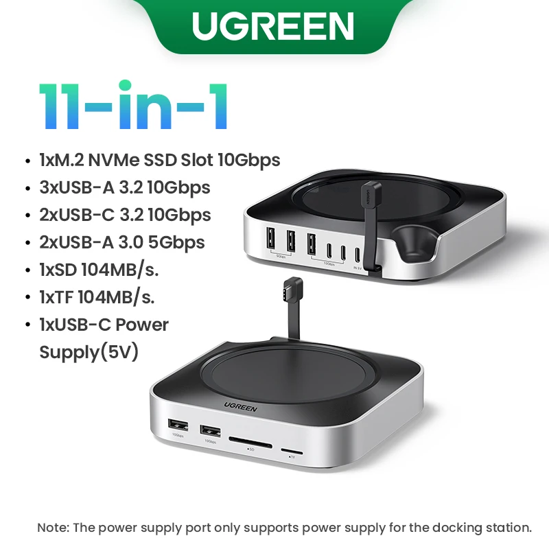 UGREEN USB ハブドッキングステーション Mac Mini M4 M4 Pro M.2 NVMe