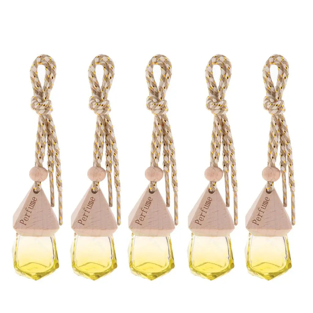 5pcs 6ml Fragrance Diffuser Bottle Air Freshener Car Hanging Vials