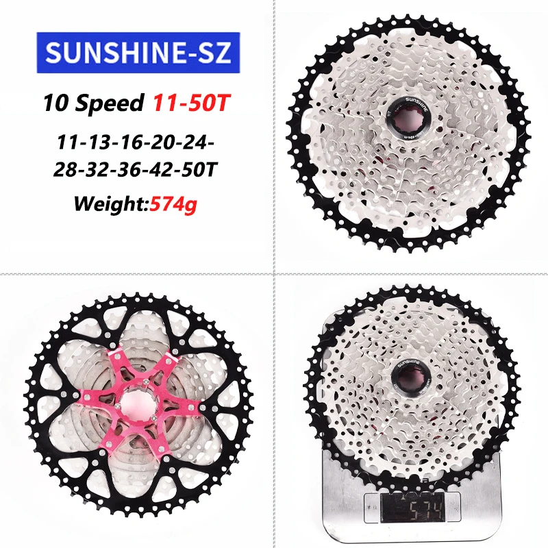 LTWOO A7 1x10 Speed MTB Bicycle Derailleur Groupset SUNSHINE Cassette 42T 46T 50T VG 11V Chains RACEWORK Crankset BCD104 32T 34T