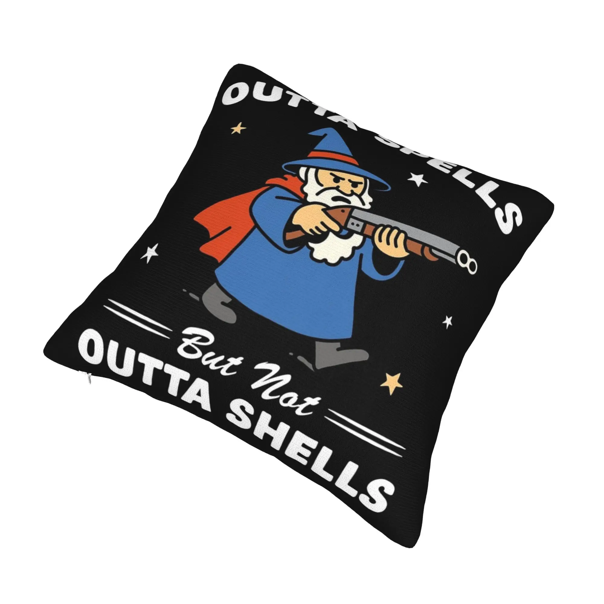 Outta Spells But Not Outta Shells Pillowcase Soft Fabric Cushion Cover Decoration  Pillow Case Cover Home Square 45*45cm
