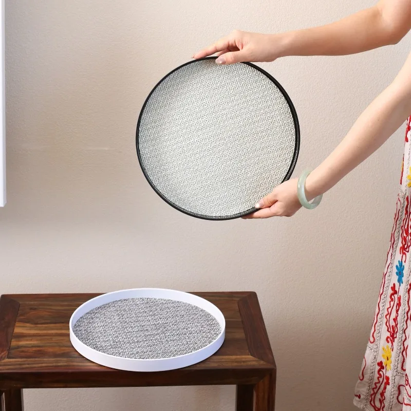 nordic-round-serving-tray-black-white-pattern-plate-for-water-cup-snacks-modern-living-room-entryway-storage-home-decor