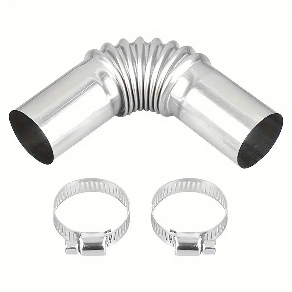 for exhaust Pipe Connector 13cm Stainless Steel Elbow Tube for Durable and Heat Resistant for exhaust System Applications