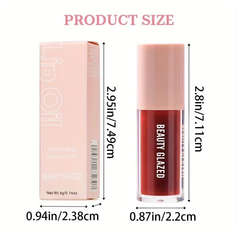 5 Colors Moisturizing Lip Oil Moisturizing Nourishing Lips, Natural Care Lip Balm Daily Use in Autumn and Winter