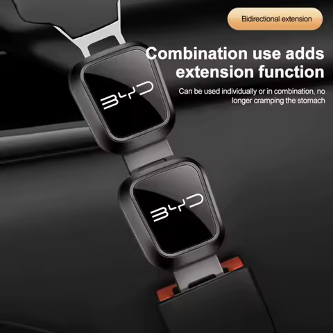 For BYD Atto Tang F3 E6 Yuan Song Qin Pro Auto Accessories Car Seat Belt Extension Plug Metal Seat Belt Clip Adjustable Extender