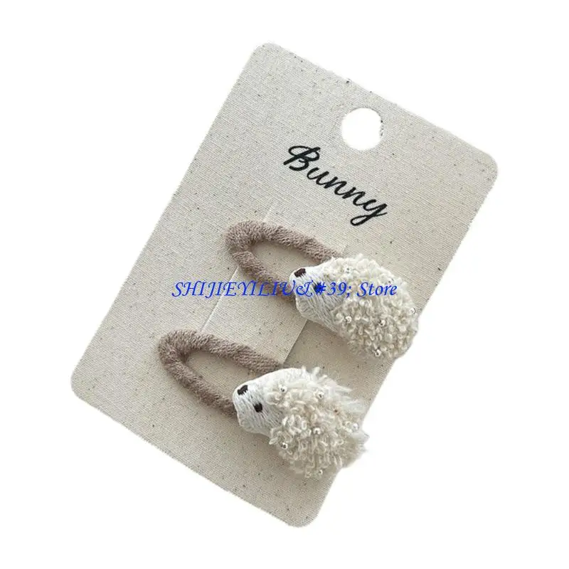 

E21F 2pcs Hedgehog Theme Hair Clip Hair Accessories For Women and Kids