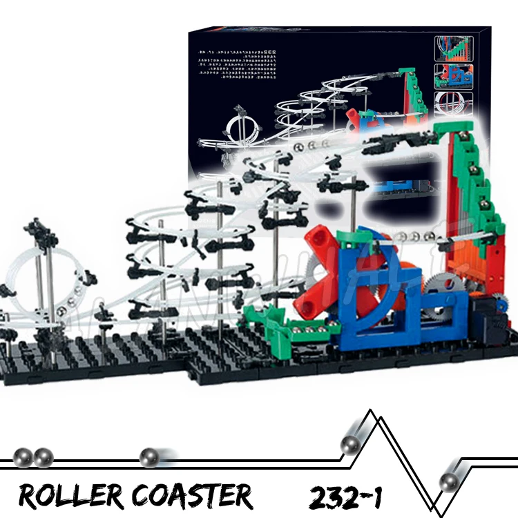 Riel de 860cm, engranaje de carrera de mármol, escaleras, laberinto, montaña rusa, ascensor eléctrico, modelo de construcción, juguete para niño, escultura de bola rodante