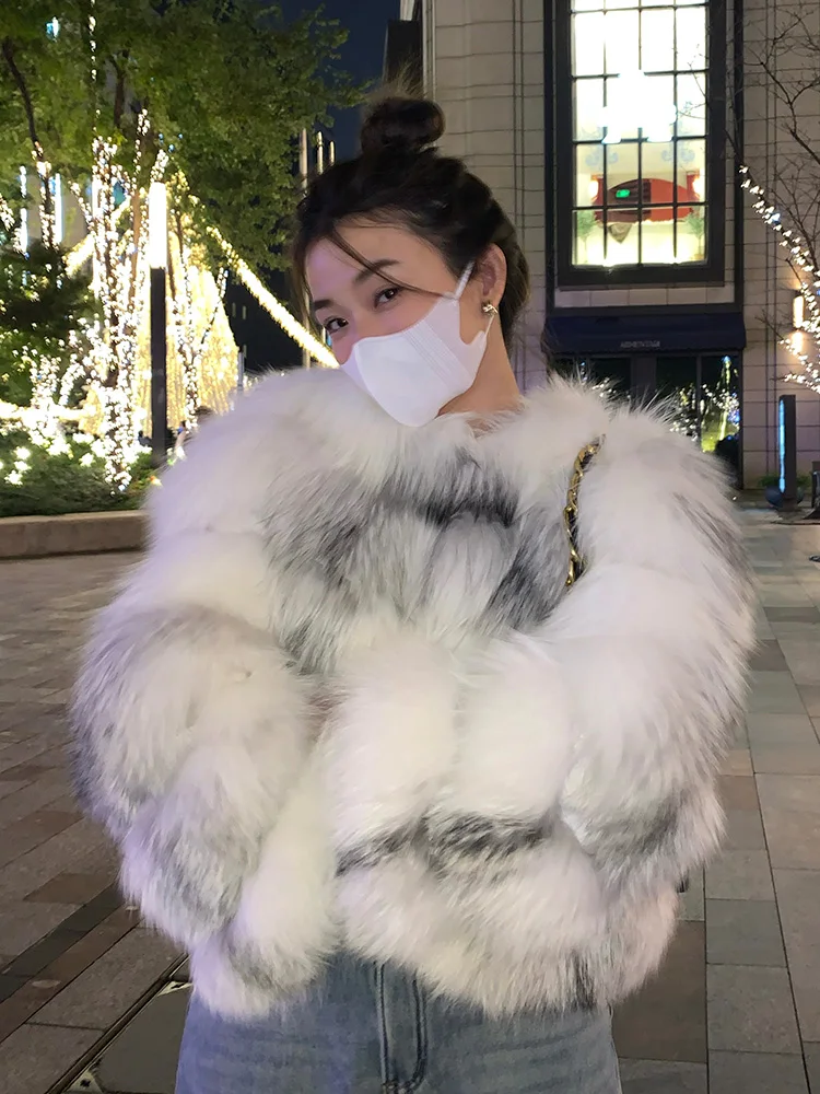 

ort Белая шуба Женская дизайнерская верхняя одежда из меха Sensation ature Длинное пальто на молнии Sve