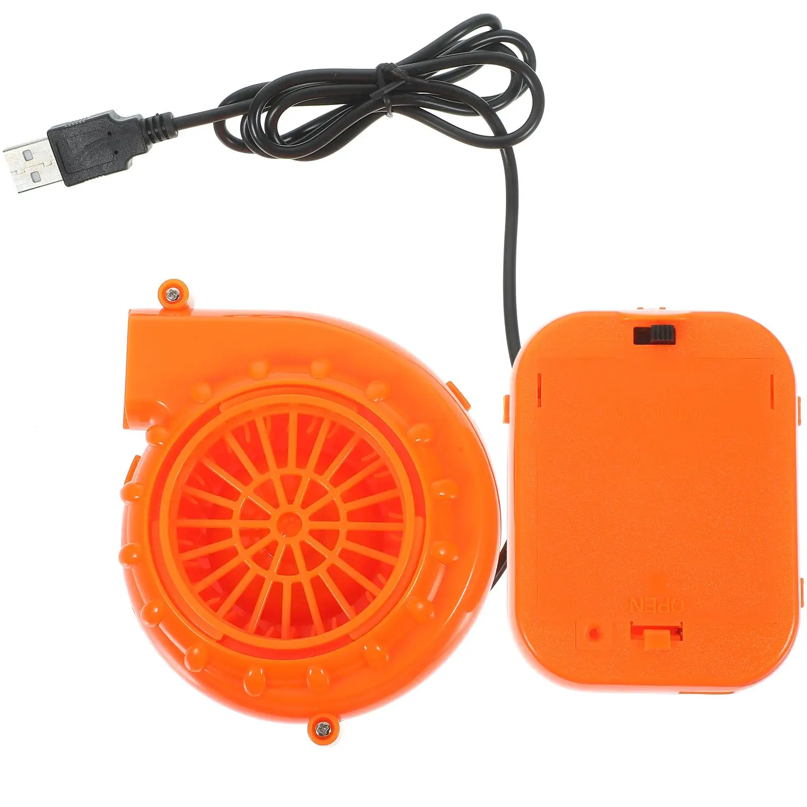 

Mini Blower for Inflatable Costume Low Noise Great Cartoon Mascot Dinosaur Suit USB Fan Summer Halloween Party DIY