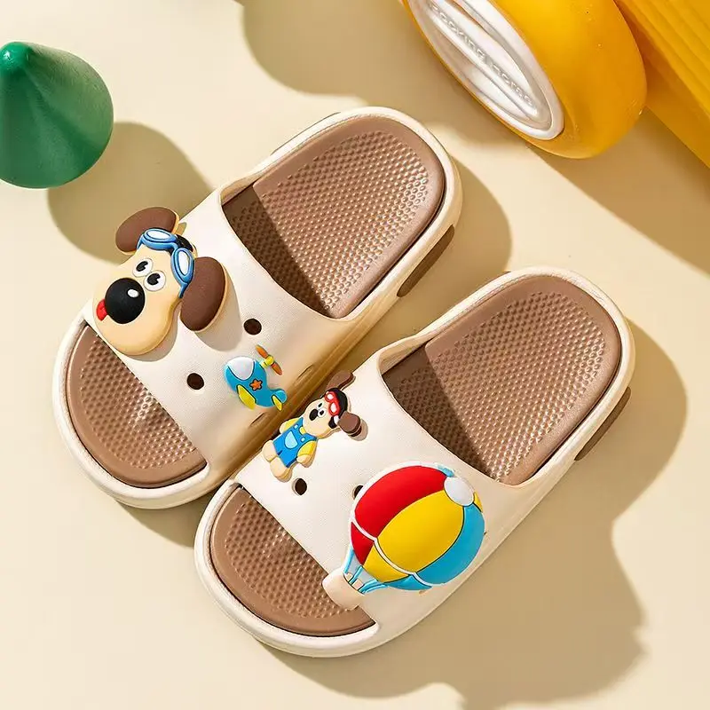 الأطفال المفتوحة تو جميل الكرتون النعال لينة وحيد عدم الانزلاق خفيفة الوزن النعال المنزل شباشب حمام شباشب لخارج المنزل #4