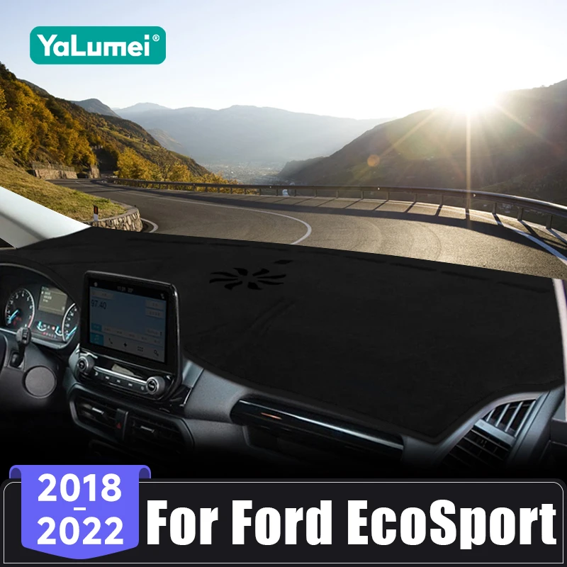 

For Ford EcoSport 2018 2019 2020 2021 2022 Car Dashboard Sunshade Cover Anti-UV Carpets Non-slip Mat Protective Accessories