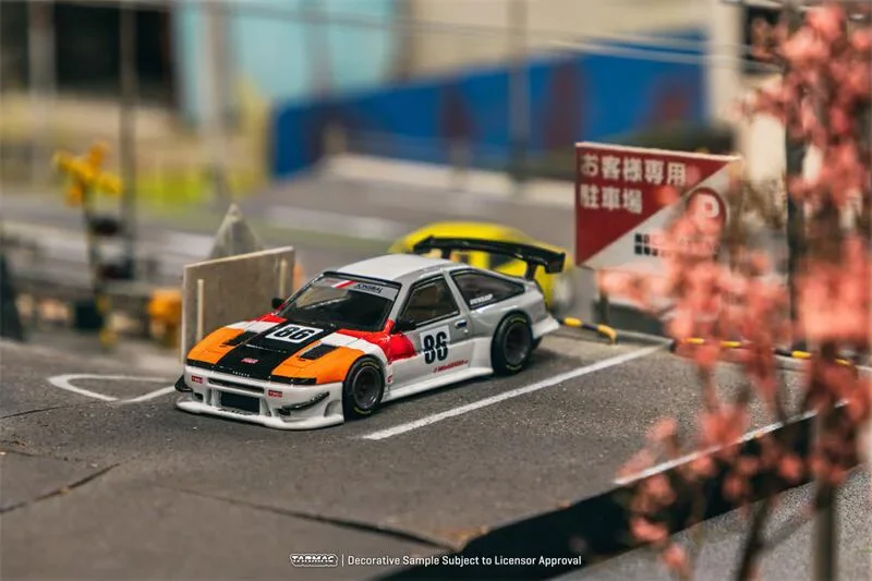 Tarmac Work 1:64 Sprinter Trueno AE86 Widebody TRD Diecast Model Car