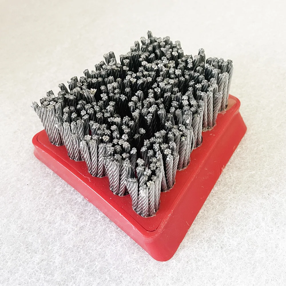 

Diamond Steel Wire Brush Abrasive Frankfurt Antique Brush For Polishing Marble Granite Concrete Floor Terrazzo Artificial Stone