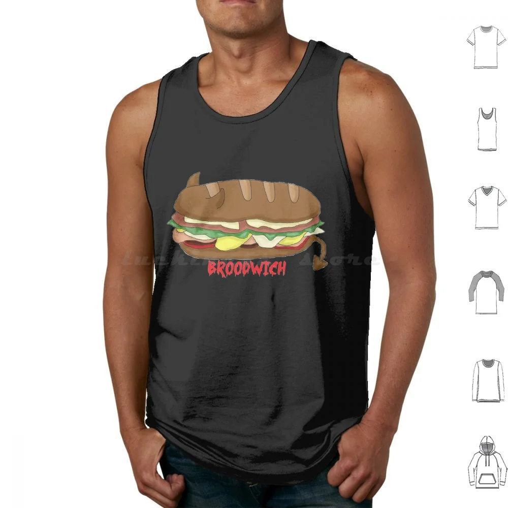 The Broodwich Tank Tops Print Cotton Aqua Teen Hunger Force Athf Frylock Master Shake Meatwad Adult Swim Aqua Teen Funny