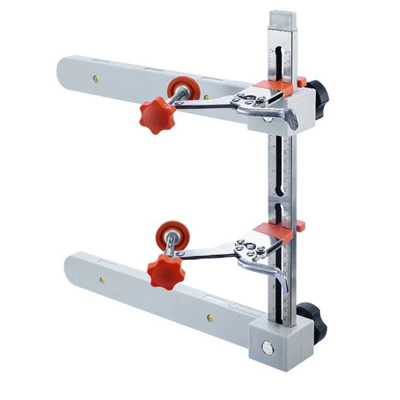 

A84X-Engraved Dual Scale Markings Drawer Slide Clamp With Wrench Clamp And Magnetic Arm 1Pc Multifunctional Woodworking Tools