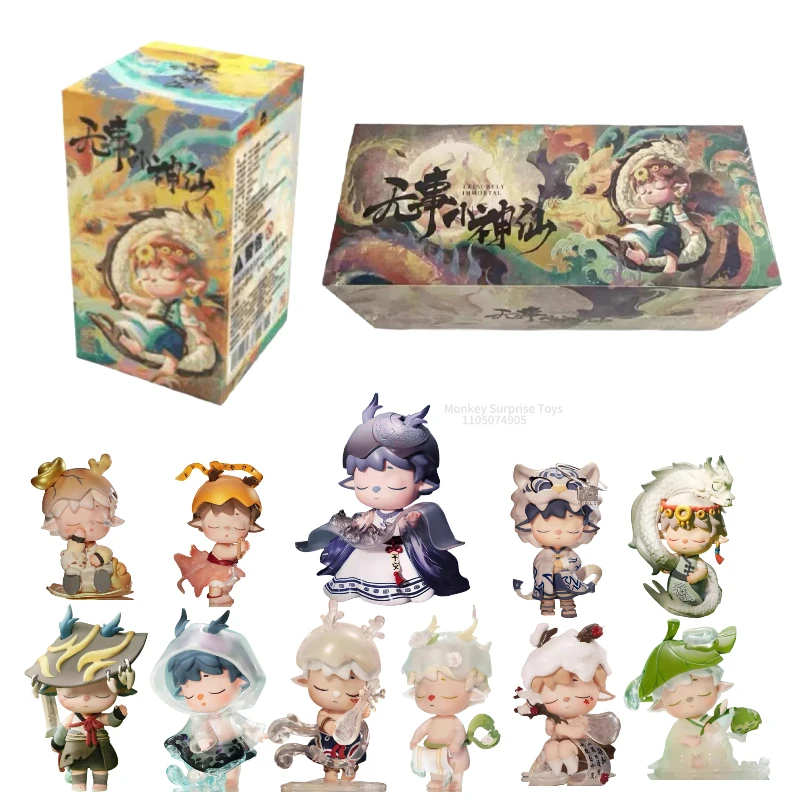 

Подлинная слепая коробка MIMI Leisurely Immortal Series, новый китайский стиль, аниме-фигурка, модель, загадочное украшение для рабочего стола, подарок-сюрприз