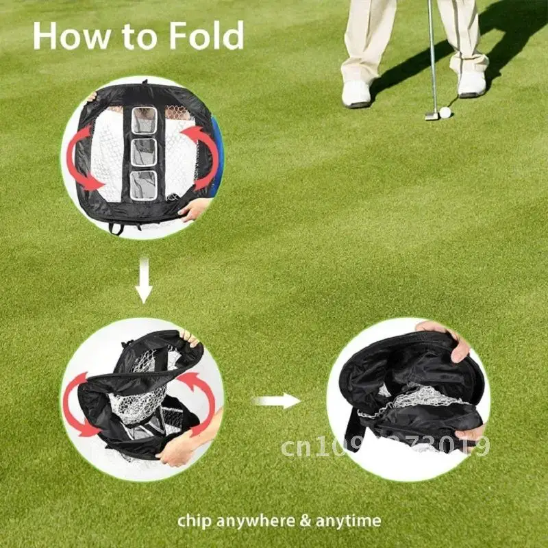 

Backyard Indoor Practice Chipping Golf Net for Beginner Up Warm Adjustable Golf Pop Net 6 Training Aids Up balls PU Golf Gift
