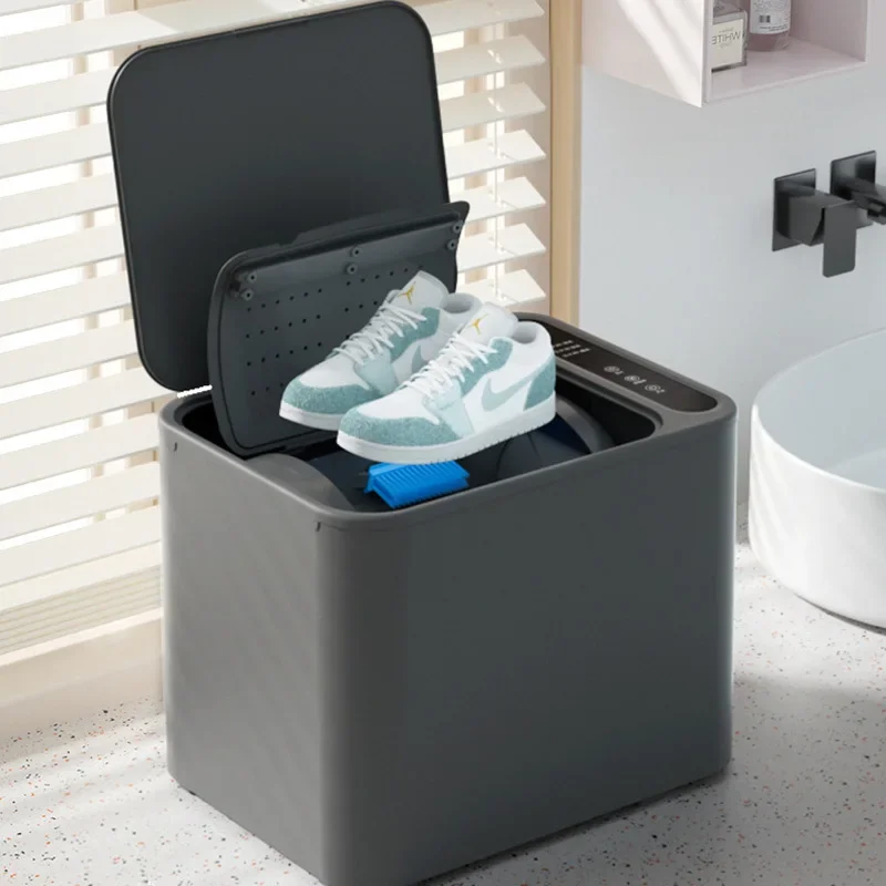 Drum-Style Home Shoe Cleaner, Compact Dormitory Washing Machine, No-Disassembly and Portable, 360° Surrounding Brushes
